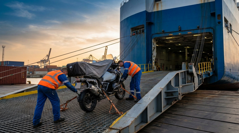 Envío de una moto en un buque Ro-Ro: ¿es posible y cómo funciona?