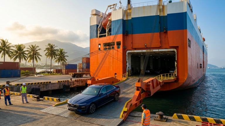 Envío de un coche a Vietnam: rutas, aduanas y normas de importación